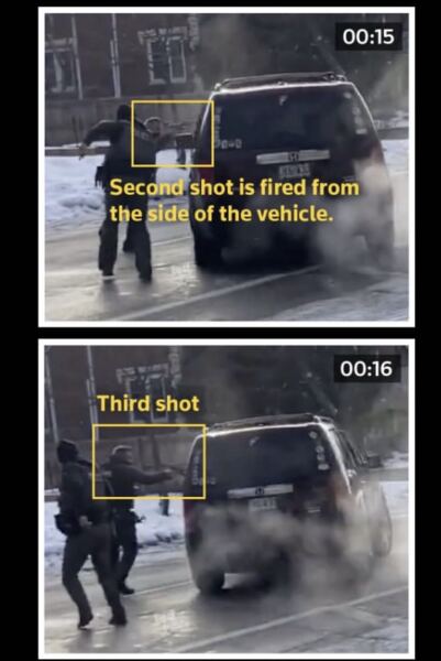 Ice agent shoots a woman in the face part 3