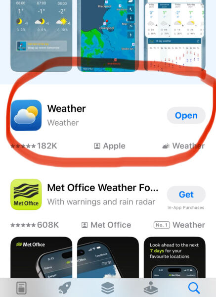 Which weather app?
