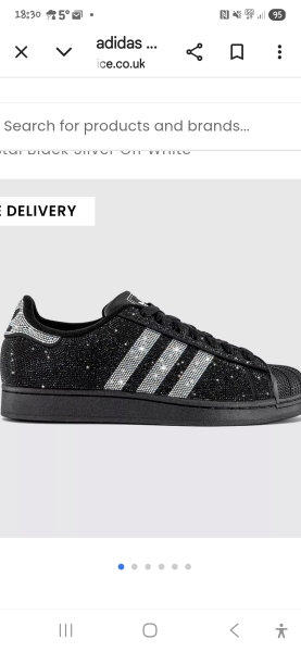 Sparkling Adidas trainers