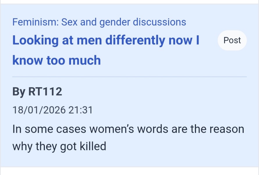 Another man has died, a victim of cruel abuse by women