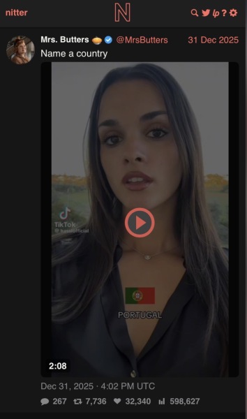 Name a country where…