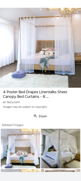 Drapes for bed