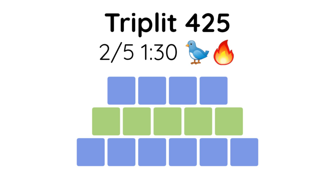 Yet another new word game - let me introduce you to Triplit!