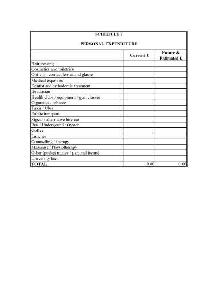 Advice for Form E - spreadsheet layout -what to include?