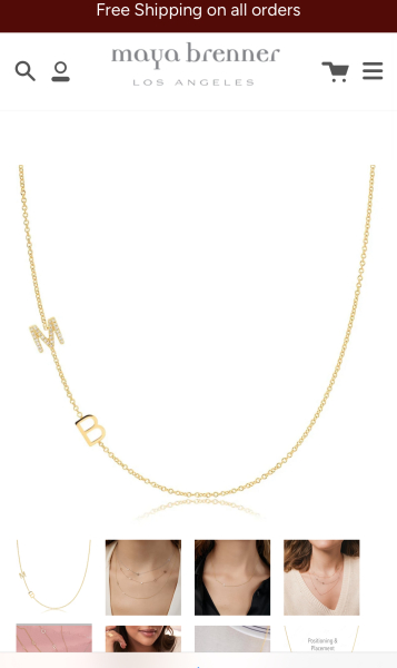 Necklace or ring with child’s initial on.. where would one get this from?