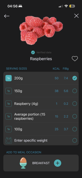 How do you get enough fibre on reduced calories?
