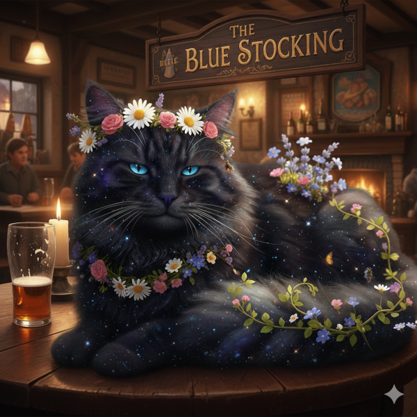 The Bluestocking - your local women's pub, warm, friendly, and not at all unusual in any way.