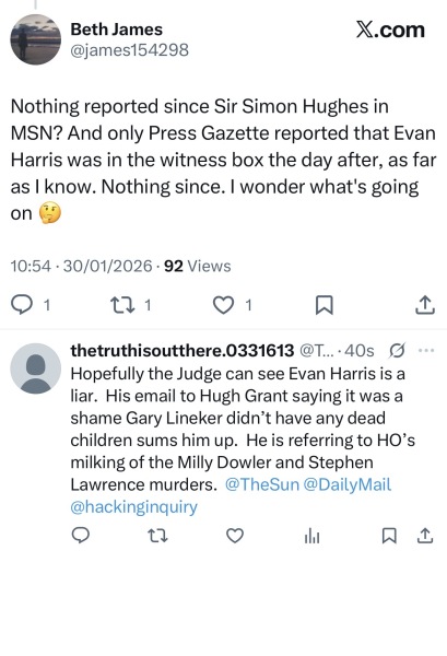 Duke of Sussex & Others v ANL: thread 2