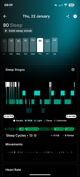 Sleep/Health trackers