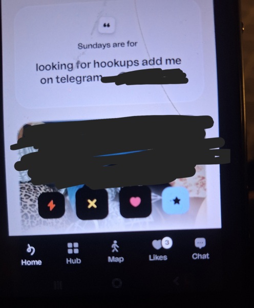 Caught bf on dating app