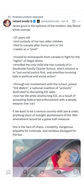 Glinner Bullseye comment on X