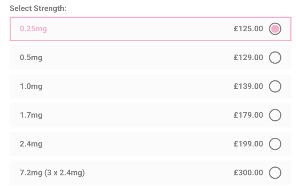 Looks like Wegovy 7.2mg has arrived (it doesn’t look cheap)