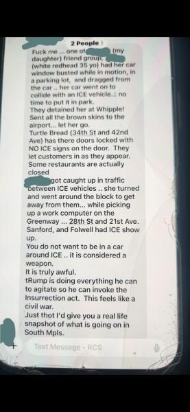 To wonder if past trauma was a factor in the Renee Nicole Good murder and that, while not absolving agent, it shows ICE should select agents more carefully?