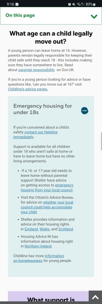 16yr old moving out - what do I need to do?