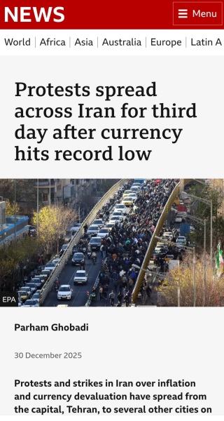 To be shocked that the BBC is silent on Iran?