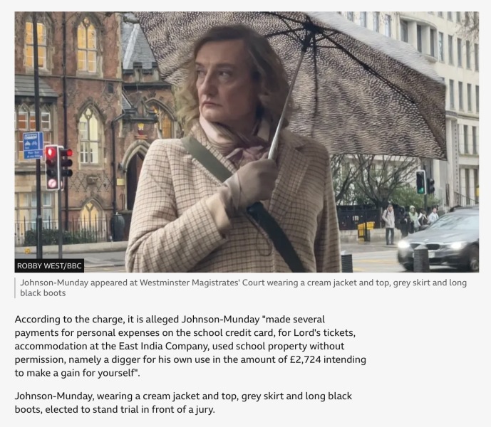 Former Head of Culford accused of fraud.