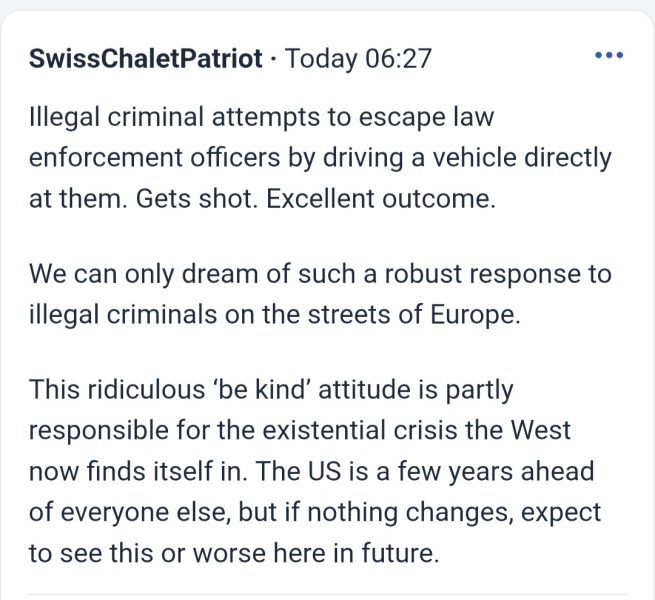 ICE agent shoots woman in the face.
