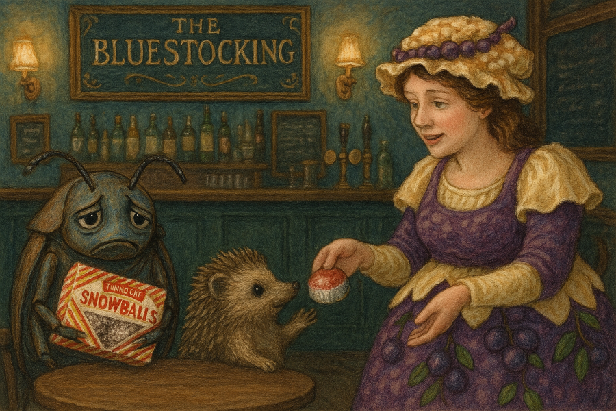 The Bluestocking, where the cheese is plentiful and the Champagne is on Boiledbeetle