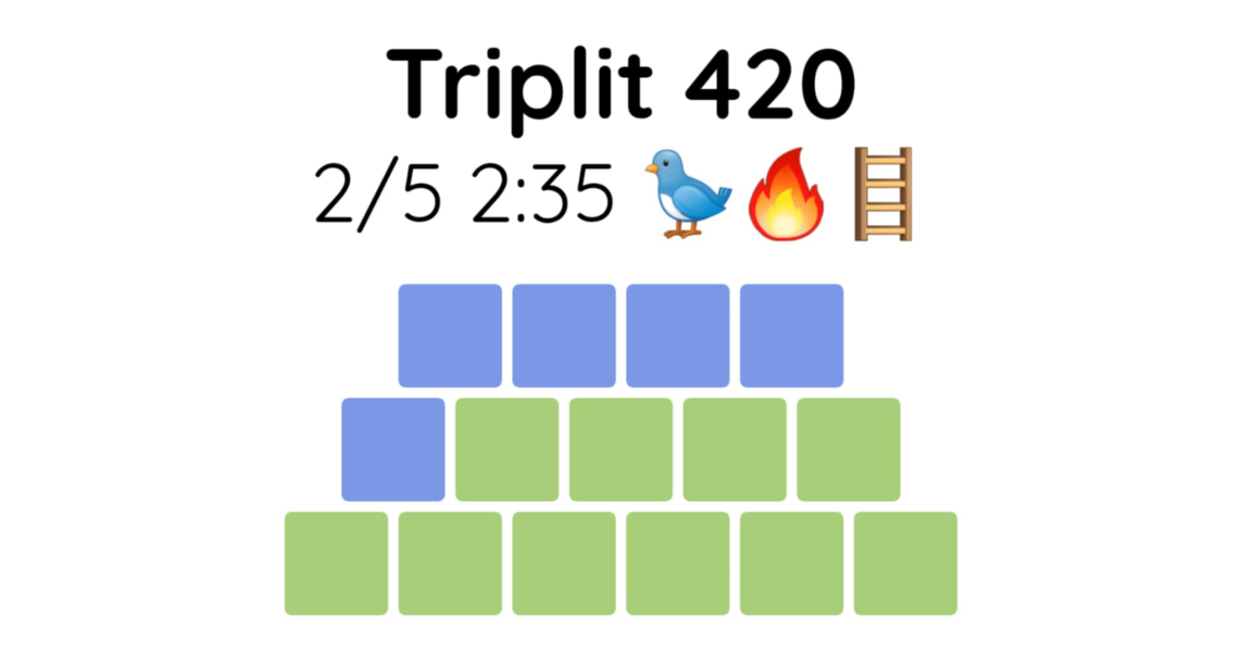 Yet another new word game - let me introduce you to Triplit!