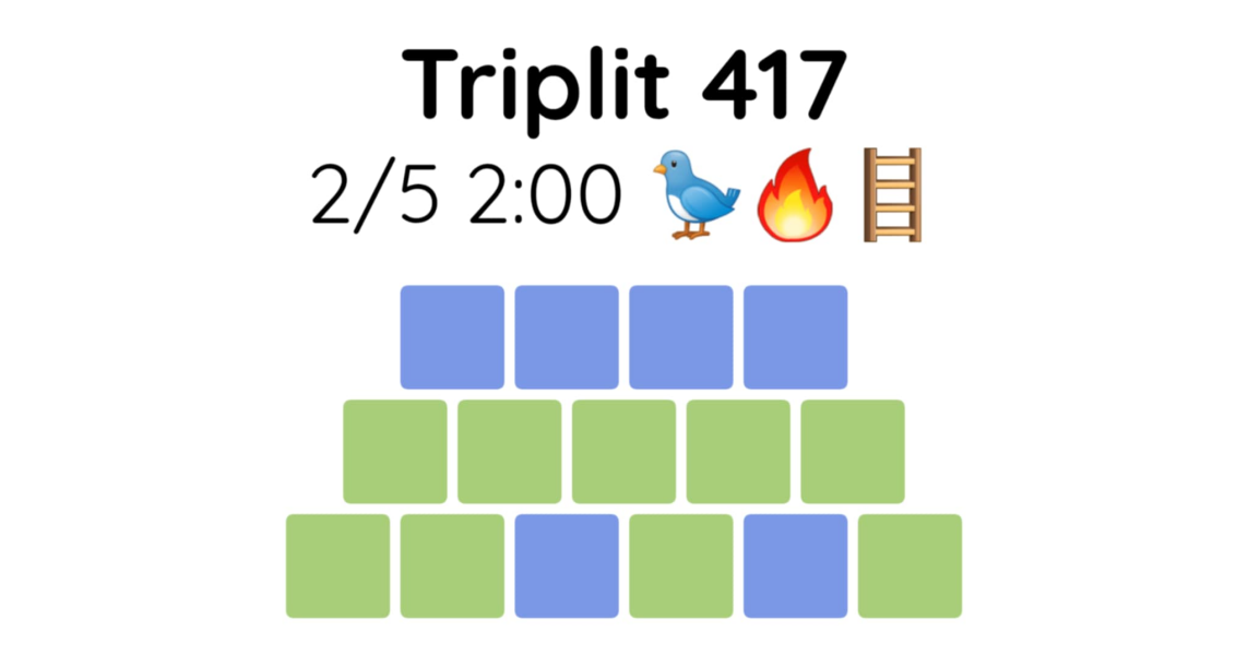 Yet another new word game - let me introduce you to Triplit!