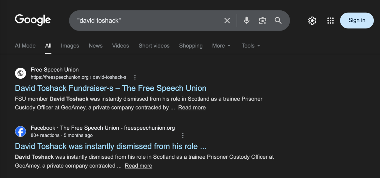 Custody officer job withdrawn for GC beliefs - Gribbon (SP legal team) is his solicitor