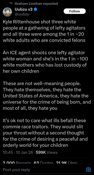 Glinner Bullseye comment on X