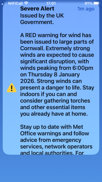 To ask if you've made any plans ahead of the Storm tonight?