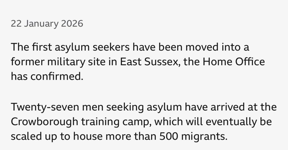 My doctor was late to my appointment because he had been at the local country hotel full of asylum seekers...