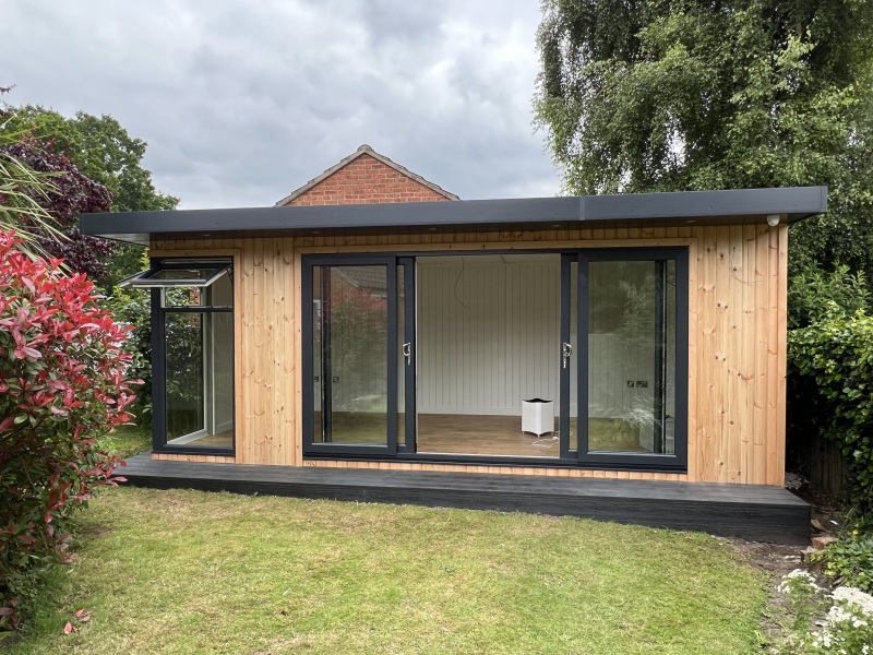 Home office - well built garden room or try and squeeze in to an extension