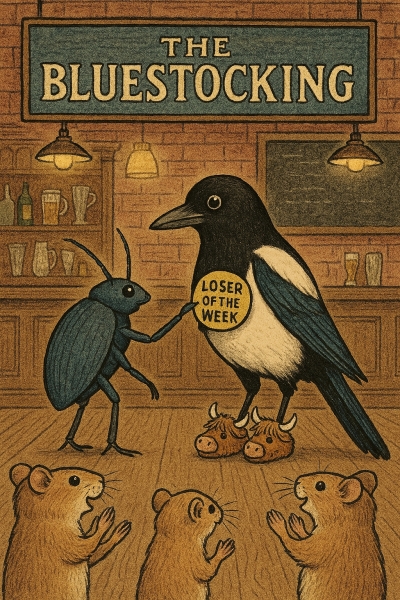 The Bluestocking, where the cheese is plentiful and the Champagne is on Boiledbeetle