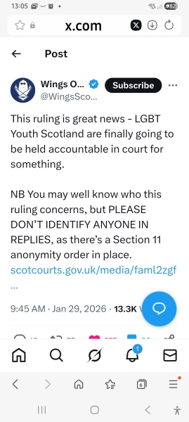 LGBT Youth Scotland lawsuit
