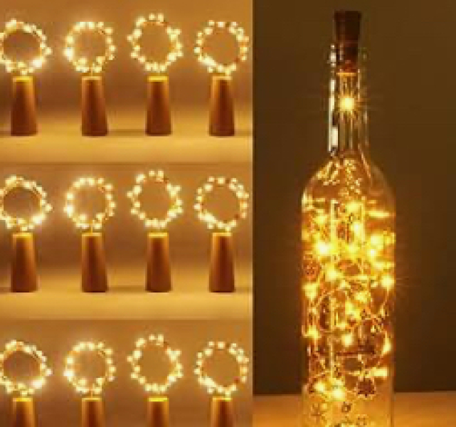 Clear bottles for lights ideas
