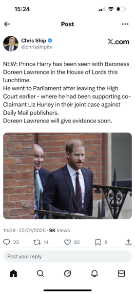 Duke of Sussex court case: key witness statement false
