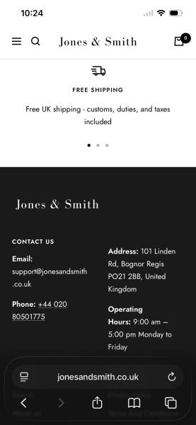 Jones & Smith "scam" - do not order til you read