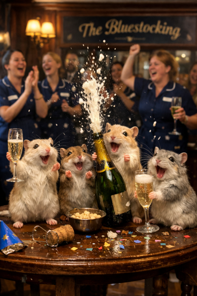 The Bluestocking, where the cheese is plentiful and the Champagne is on Boiledbeetle