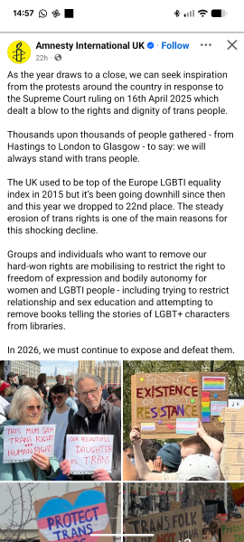 Brigitte Phillipson blocking EHRC guidance