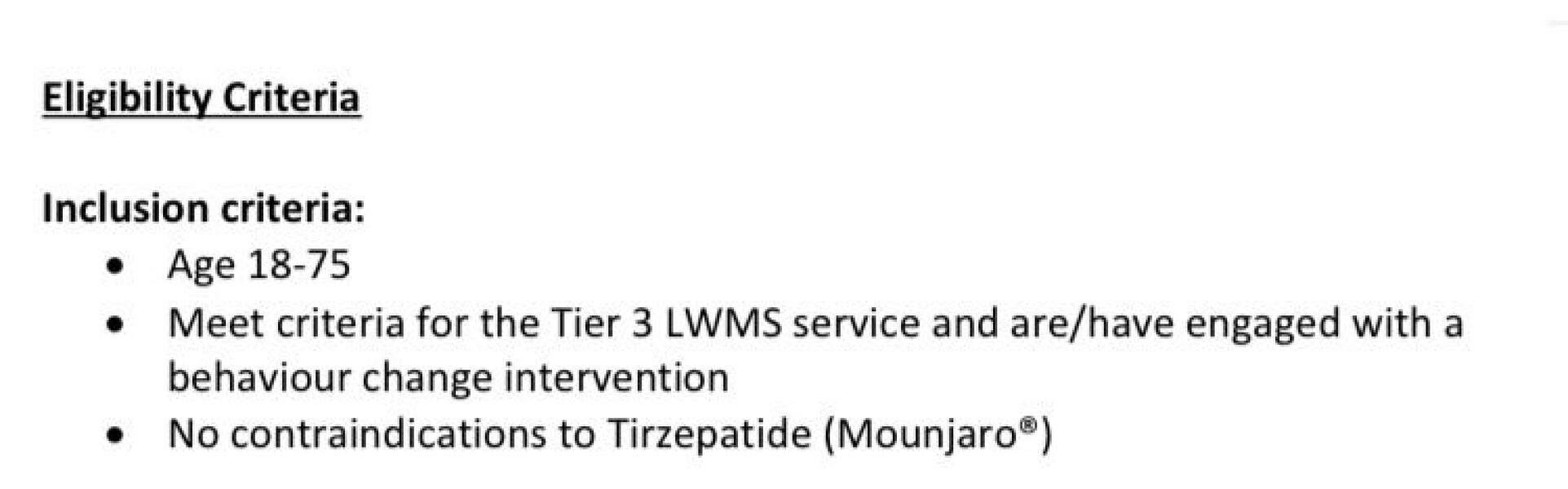 Help me get WLI on the NHS