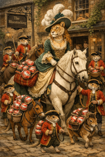 The Bluestocking - your local women's pub, warm, friendly, and not at all unusual in any way.