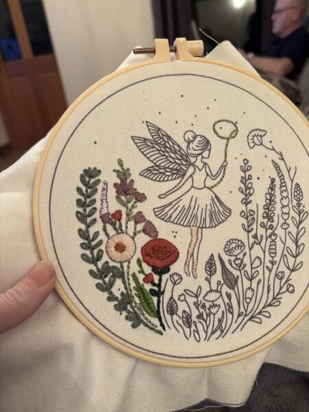 First go at embroidery
