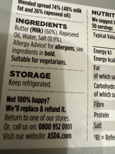 To keep spreadable butter in the cupboard