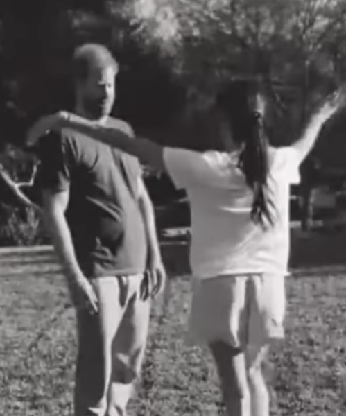 Meghan and Harry dancing