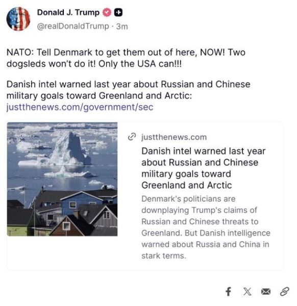 Trump taking over Greenland?
