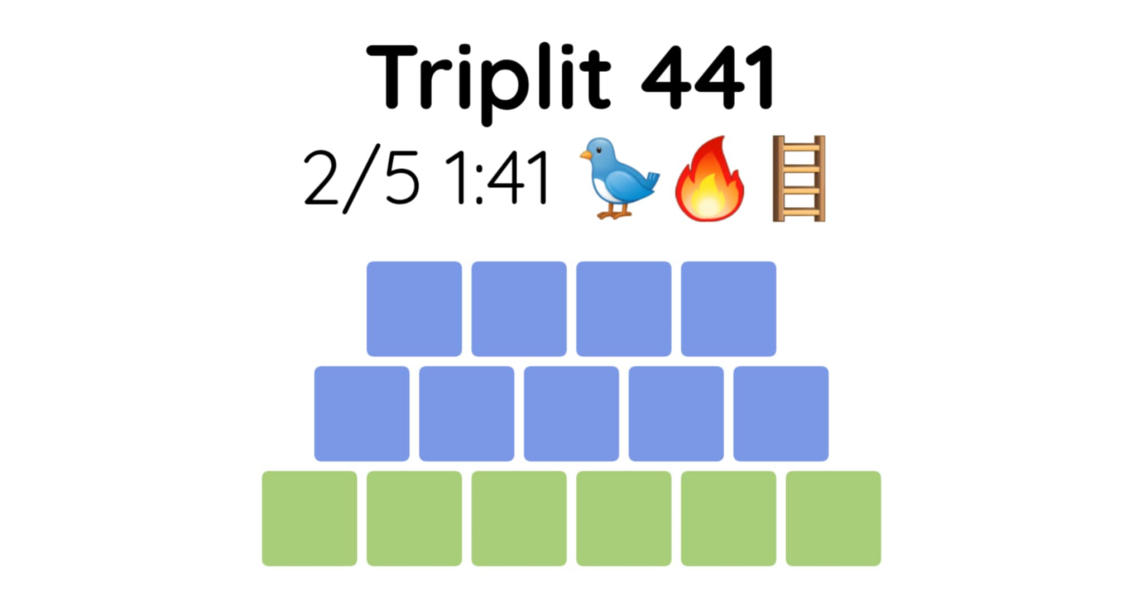 Yet another new word game - let me introduce you to Triplit!