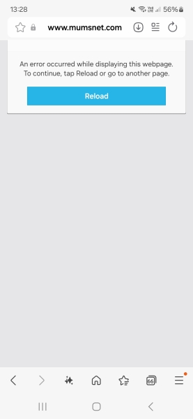 Error occurred reload