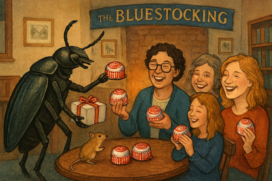 The Bluestocking, where the cheese is plentiful and the Champagne is on Boiledbeetle