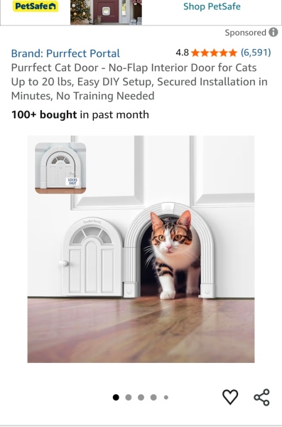 Has anyone put a cat flap in a bedroom door? What type did you use?