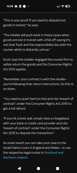 To think they can’t deny me a refund?
