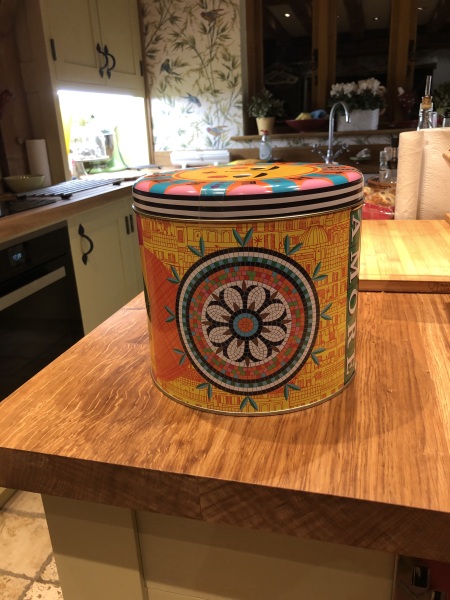 He threw my beautiful cake tin away!!