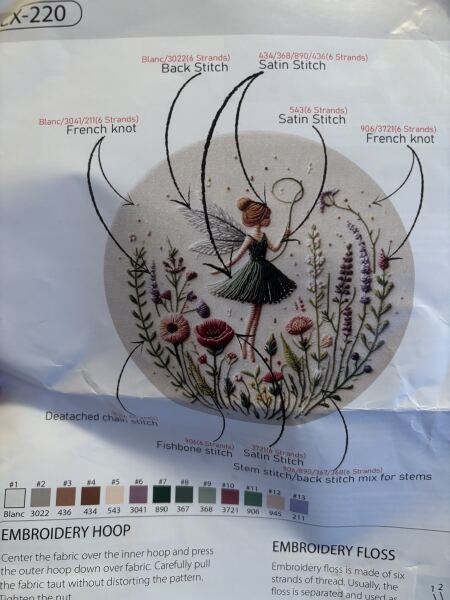 First go at embroidery