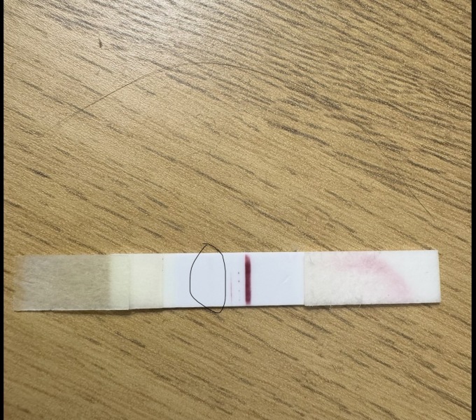 Faint line???
